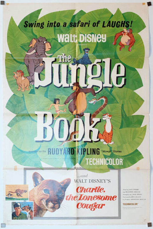 The Jungle Book / Charlie, the Lomesome Cougar / One Sheet / USA