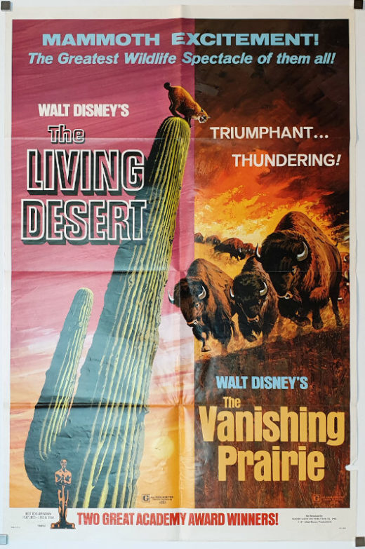 The Living Desert / The Vanishing Prairie / One Sheet / USA