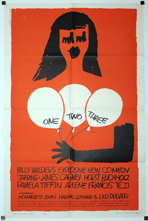 One, Two, Three / One Sheet / USA
