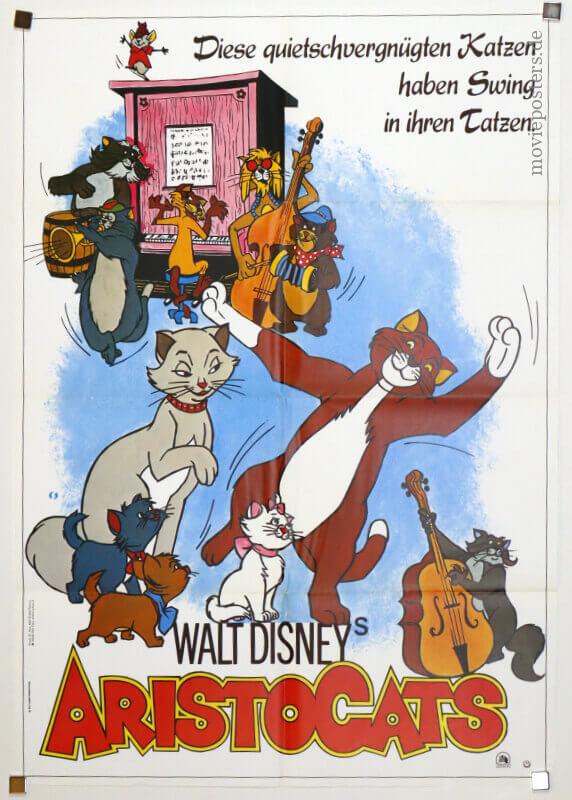 Aristocats (German DIN A1 - WA 1976 poster)