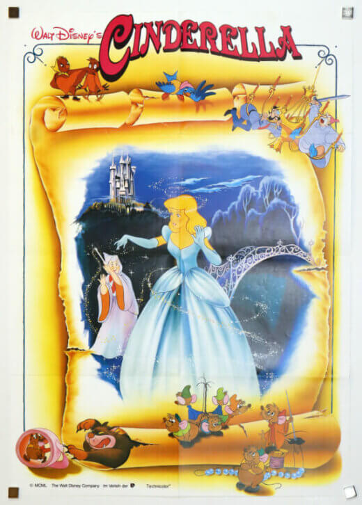 Cinderella (German DIN A1 - WA 1987 poster)
