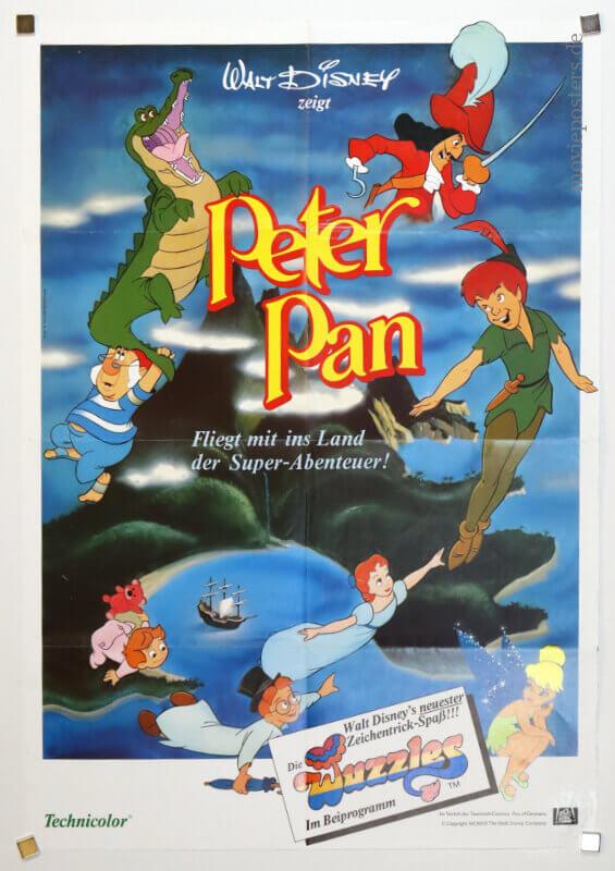 Peter Pan (German DIN A1 WA 1984 poster)