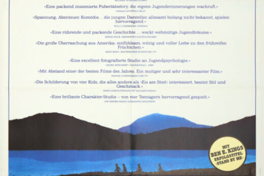 Stand By Me (German DIN A1 press quotes poster)
