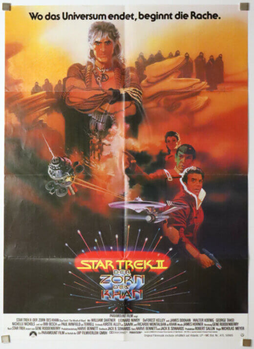 Star Trek II - The Wrath of Khan (German DIN A1 poster - Peak artwork)
